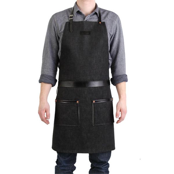 

apron cowboy barbecue restaurant kitchen milk tea coffee shop