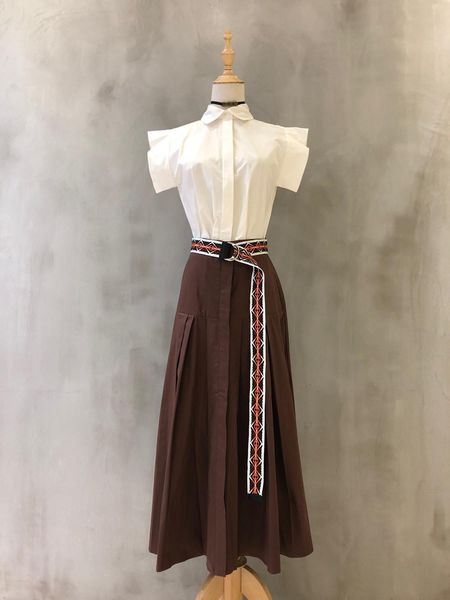 

short luxury italian design 2021 summer collection quality poplin style elegant two-piece set, White;black