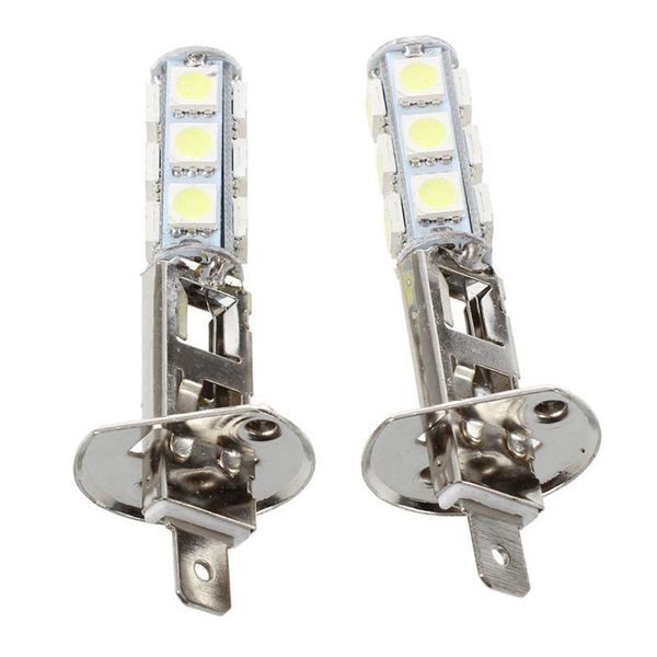 

car headlights 2 pcs auto light headlight lamp h1 white 13 smd led chips