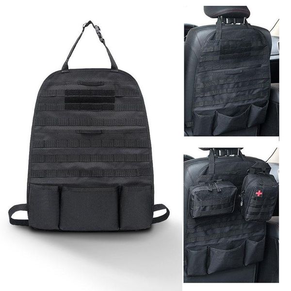 

stuff sacks universal multi-pocket molle car seat back storage organizer nylon tactical travel camping hiking hunting pouch