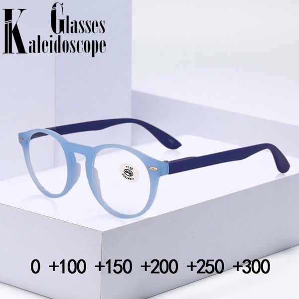 

sunglasses vintage ultralight reading glasses men women round frames for read female black blue eyeglasses frame +100 150, White;black