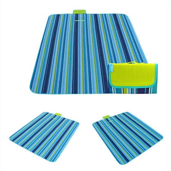 

outdoor pads folding beach picnic camping mat waterproof sleeping pad moistureproof plaid blanket