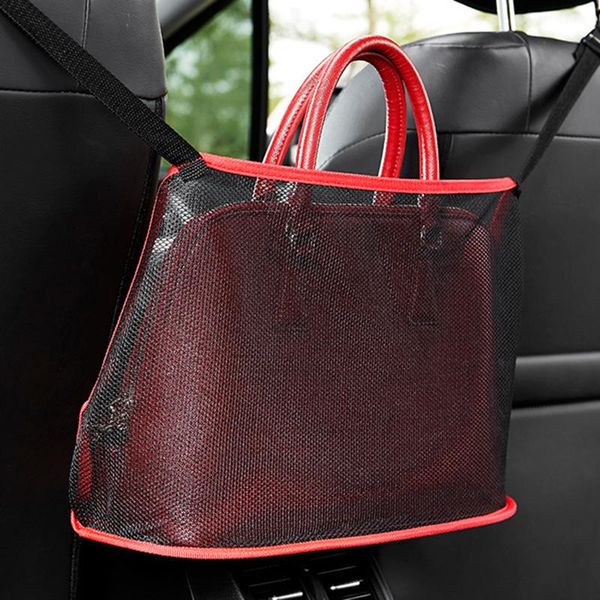 

storage bags car hooks for purses and front seat handbag holder organizer simple to install side durable net pocket