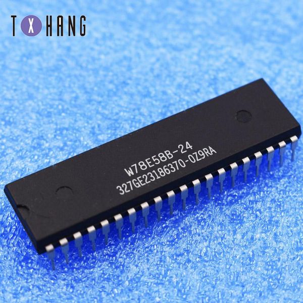 

integrated circuits 1pcs w78e58b-24 w78e58b ic 8 bit microcontroller dip-40