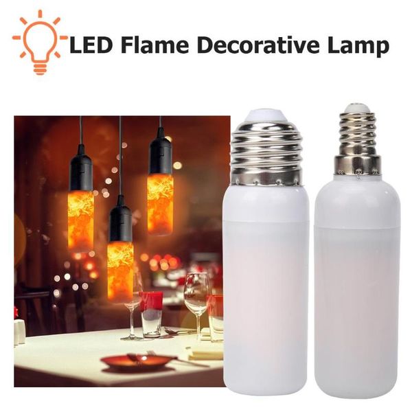 

bulbs e27 e14 7w led flame bulb effect fire light corn flickering emulation decor lamp night lighting