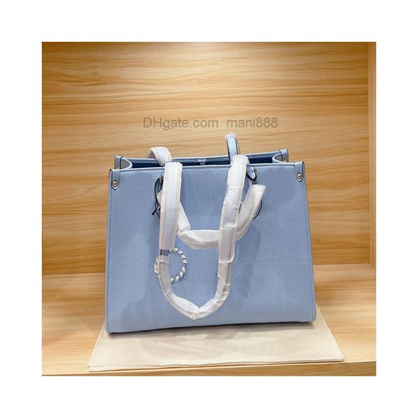 

lady tote large capacity shopper bag women crafty handbag purse genuine leather shoulder bags fashion letter classic flower printed handle