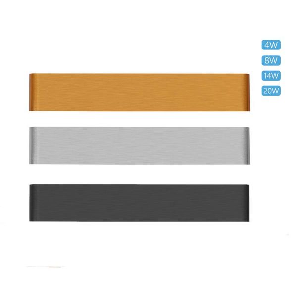 

wall lamp 25cm 40cm 55cm bedside led indoor decoration simple style up and down head aluminum bedroom stairs lights