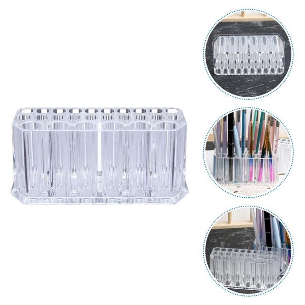 

storage boxes & bins 1pc compartment makeup brush pen organizer holder simple shelf