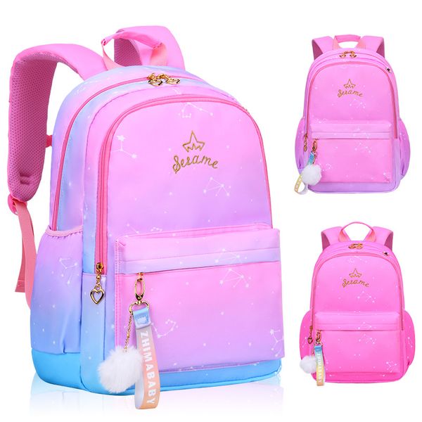 Детские школьные сумки HBP для девочек, детская сумка для начальной школы, школьный рюкзак принцессы, ортопедические рюкзаки, школьная сумка для детей, Mochila Infantil