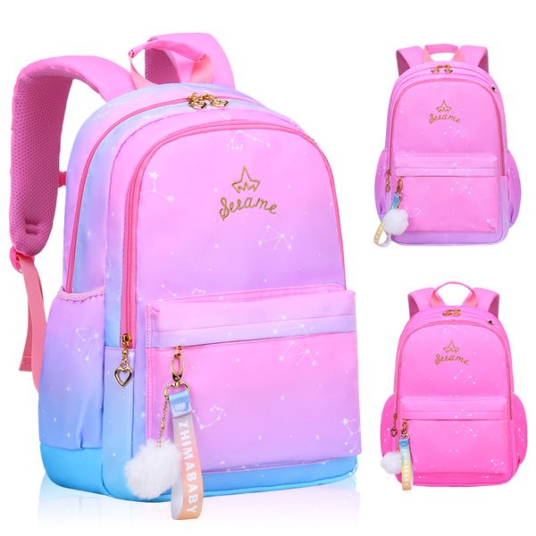 HBP Mochila Escolar Infantil para Meninas Mochila Infantil Primária Princesa Mochila Escolar Mochila Ortopédica Mochila Infantil Mochila Infantil