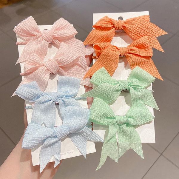 

hair accessories bow rope 2021 summer pattern fashion solid baby girl bows boutique elastic tie for women, Slivery;white