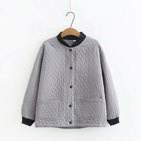 

women's jackets middle-aged coat spring autumn jacket stand collar single-breasted plus size woman coats overcoat baseball uniform k400, Black;brown