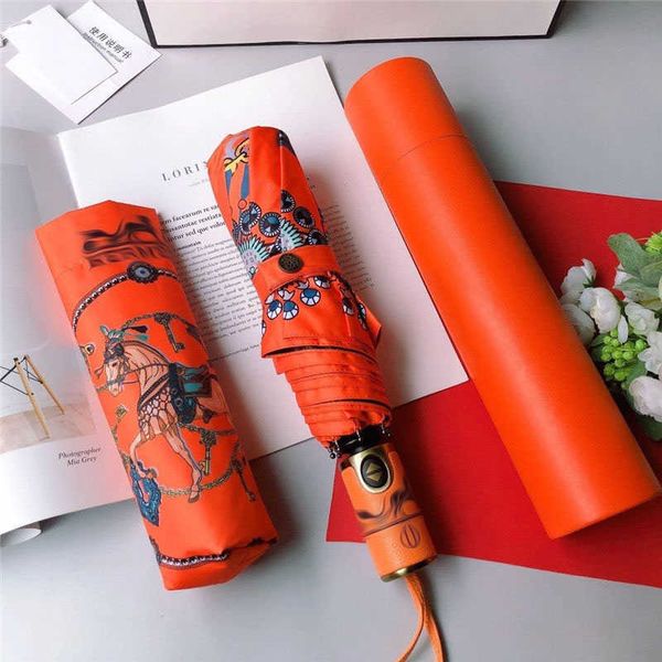 

luxury designer automatic umbrella rain women men folding uv sun transparent sunshade umbrellas