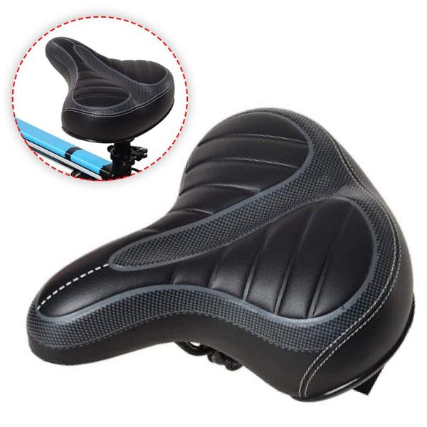 

bike saddles seat bicycle saddle pad wide big bum cushion soft for mtb mountain road