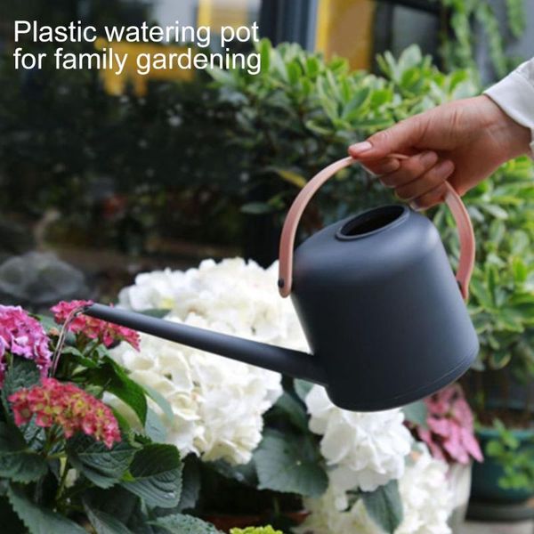 

watering equipments long spout can reusable plastic mini pot kettle for house bonsai plants garden flower 1.7/1.1l lote88