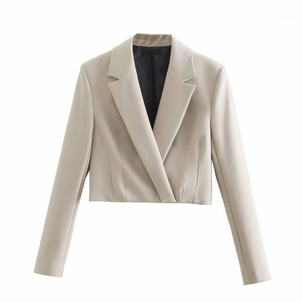 

summer women casual suit short coat female long sleeve outerwear office lady loose crop c1095 women's suits & blazers, White;black
