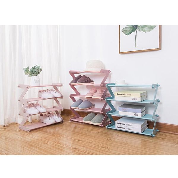 

stackable shoe organizer 4/5 tier multi-layer storage for shoes and daily supplies in home hug-deals clothing & wardrobe