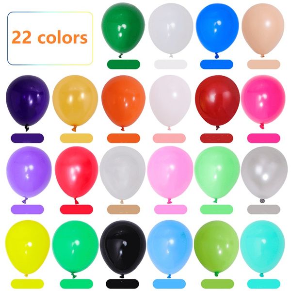 Partyzubehör 5 Zoll Latexballon Multi Color Weihnachtsfest Hochzeitszimmer Geburtstagsdekoration Ballon T10I104