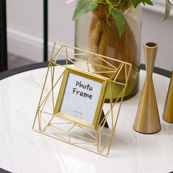 

modern simpe frame ornament bedroom boho picture holder elegant gold po boyfriend gifts marco fotos home decor df50xk frames