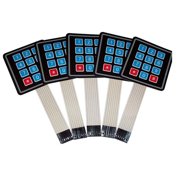 

smart home control 5 pcs 4x3 matrix array 12 key membrane switch keypad, for arduino/avr/pic usa ship