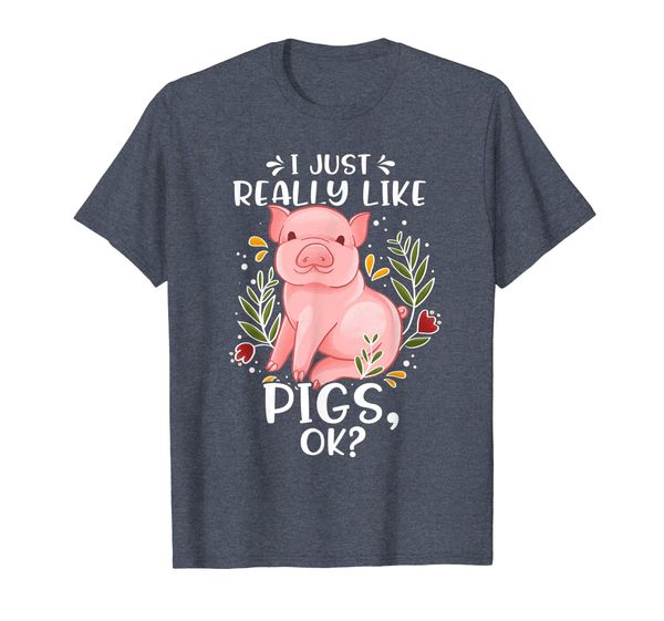 

pig shirt i just really like pigs ok shirt pig lovers gift, White;black