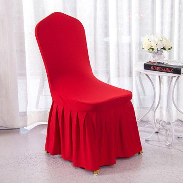 

chair covers wedding solid color party banquet dust cover spandex elastic seat case el universal stretch slipcove