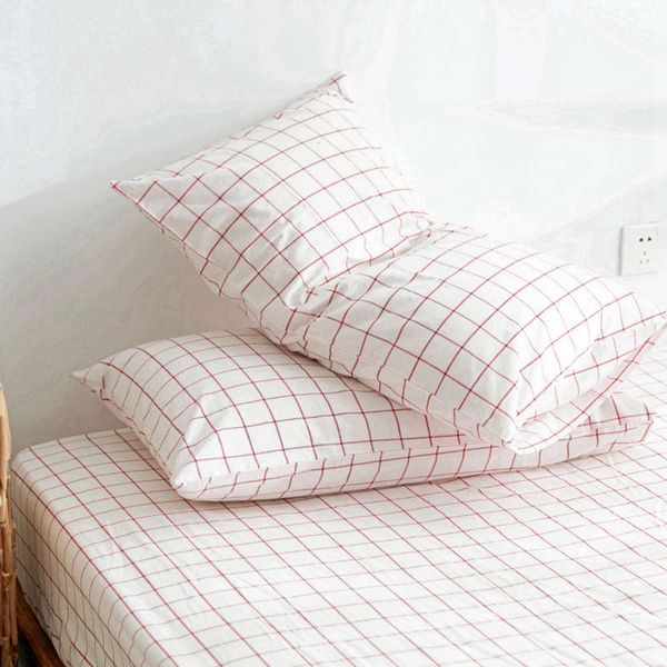 

all cotton yarn dyed washed pillow case for single use