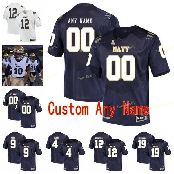 

ncaa college jerseys midshipmen 27 joe bellino 3 mychal cooper 30 napoleon mccallum 32 isaac ruoss custom football stitched, Black