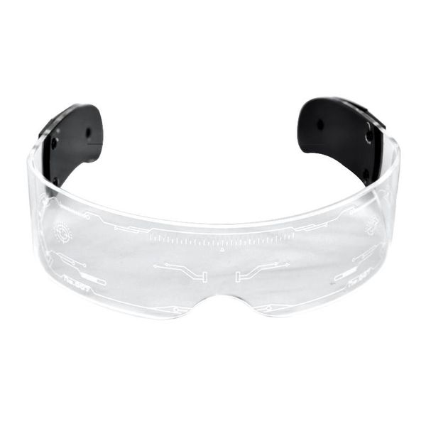 

party decoration fullcolor glowing led glasses halloween nightclub glow props 7 colors luminous rave costume light up eyeglasses