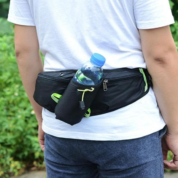 

outdoor bags non-slip waist bag belt water bottle mobile phone multifunctional multi-pocket for camping hiking fitness
