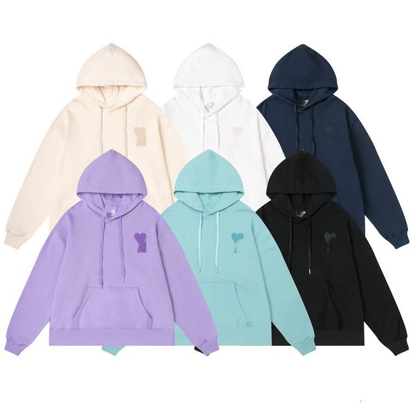 

hoodies autumn and winter 2021 korean fashion br am1 peach heart small simple men's women's leisure hooded thin sweater, Black