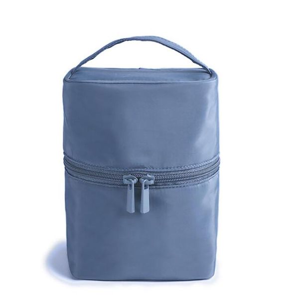 

barrel shape makeup bag travel cosmetic organizer toiletry bags non-woven fabric portable box storage large capacity & cases