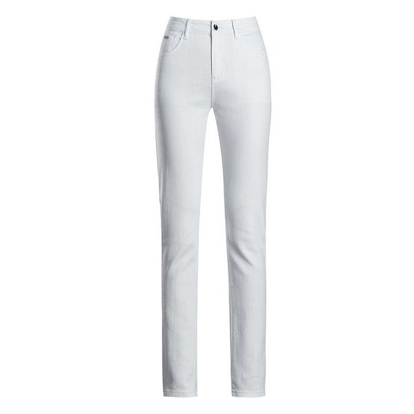 

women's jeans four seasons women high waist pants stretch fashion white pencil female casual slim denim trousers, Blue