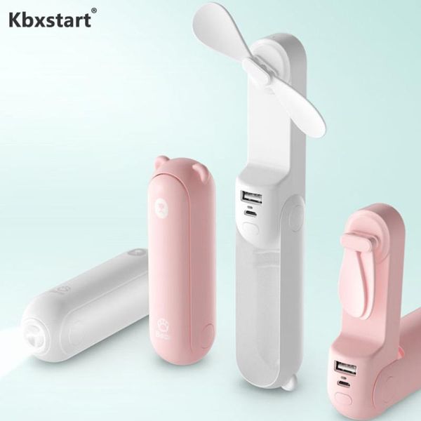 

electric fans kbxstart portable usb charging fan folding handheld mini pocket deskultra-quiet appliances summer