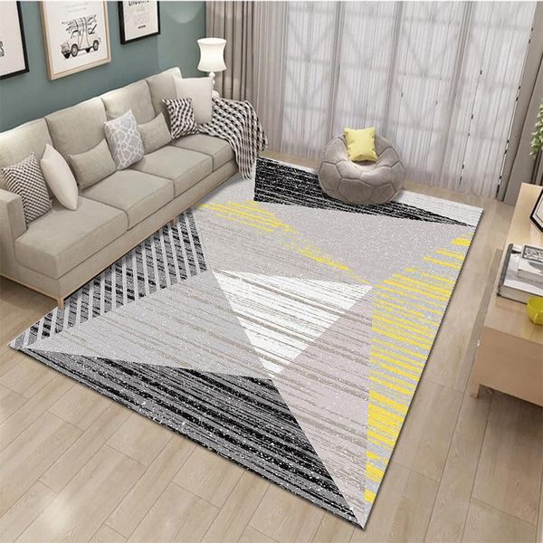 

carpets living room carpet bedroom bedside blanket nordic minimalist geometry crystal velvet printed mat decoration rug