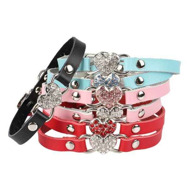 

cat collars & leads pet rhinestone animals accessories for product -collar necklace collier pour chat animaux reglable