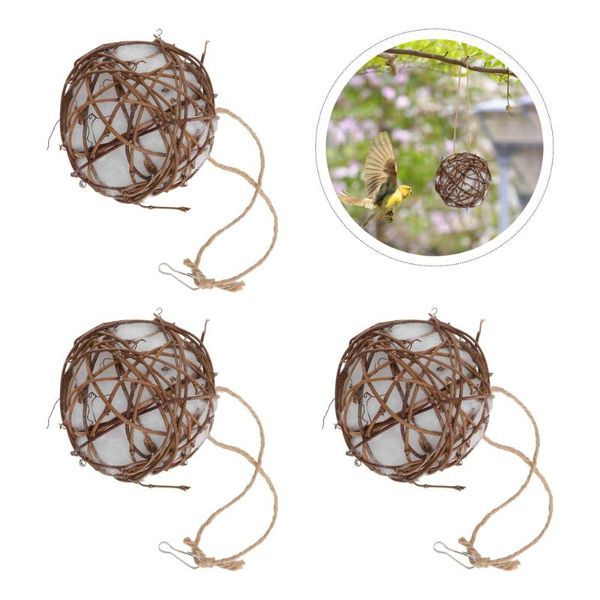 

practical birds nesting material outdoor hummingbird nest (light brown) bird cages