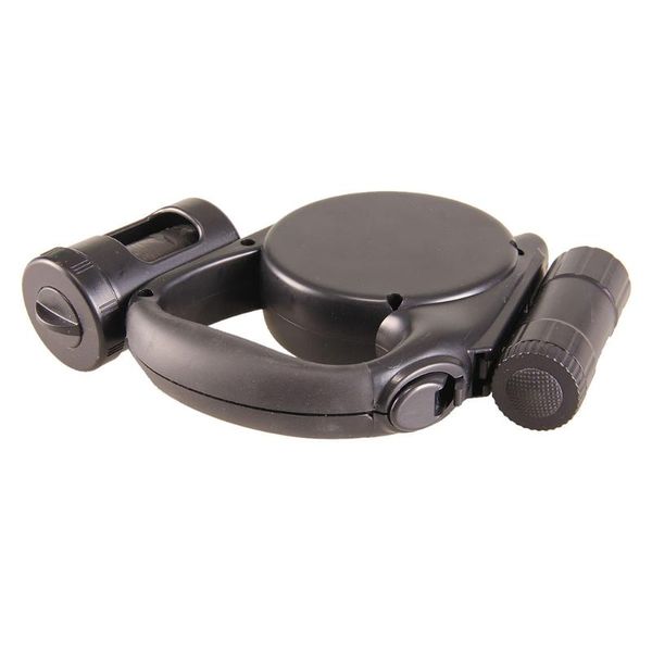 

dog collars & leashes multi-function retractable leash with garbage bags led light 4.5 meters automatic traction rope black