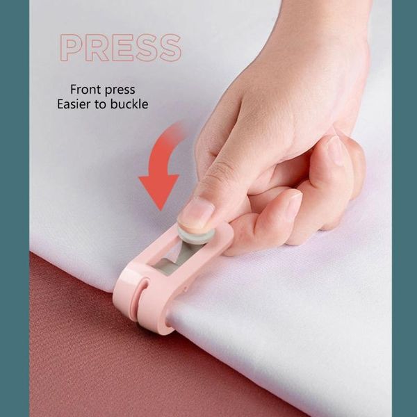 

hangers & racks 6 pcs sliding quilt holder duvet cover fixing clips plastic comforter grippers needle-blanket clip no pins