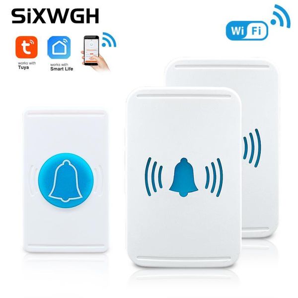

doorbells tuya wifi wireless doorbell remote control music elderly pager intelligent scene alarm