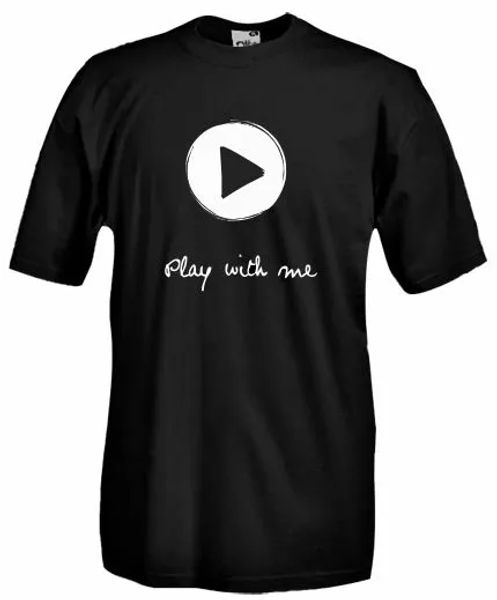 

j51 mesh play with me, ironic t-shirt, White;black