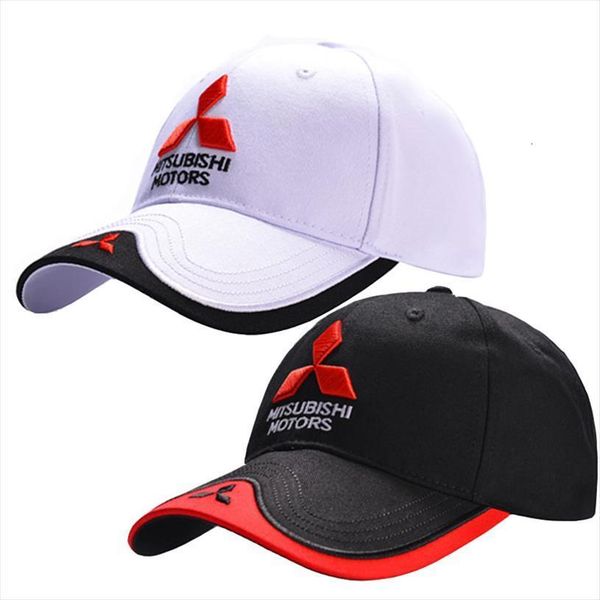 

wholesale 3d mitsubishi hat cap car logo moto gp racing f1 baseball adjustable casual trucket, Blue;gray