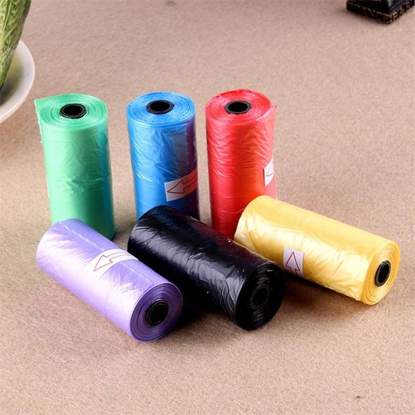 

dog car seat covers 15pcs/rolls pet poop bags cat waste pick up clean bag tools