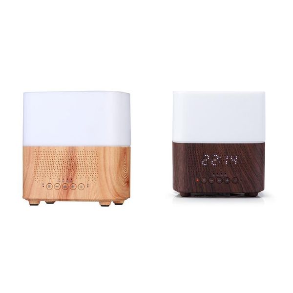

300ml multifunctional bluetooth aroma oil diffuser with alarm clock aromatherapy ultrasonic air humidifier for room home office humidifiers