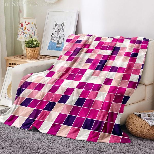 

blankets plaid printing throwing blanket flannel warm sleeping for the elderly suitable chair travel camping bed sofa cover