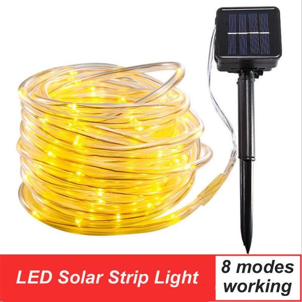 

solar lamp string light street garland christmas fairy lights decoration warm white starry for home outdoor 1set led strips