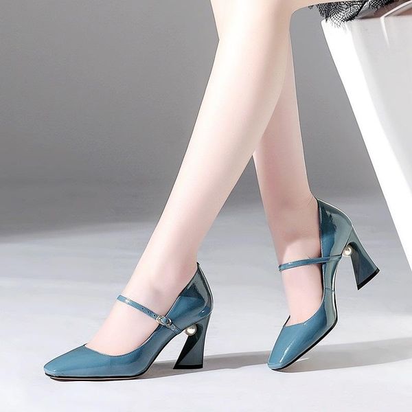 

dress shoes vankaring 2021 spring summer patent leather high heels women pumps black red white crystal woman wedding
