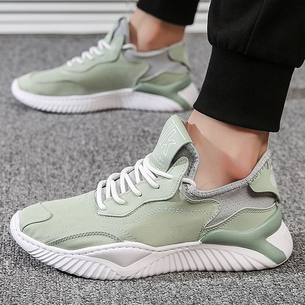 

dress shoes men's sneakers fashion casual comfortable breathable tenis masculino zapatillas hombre lace up 01n7, Black