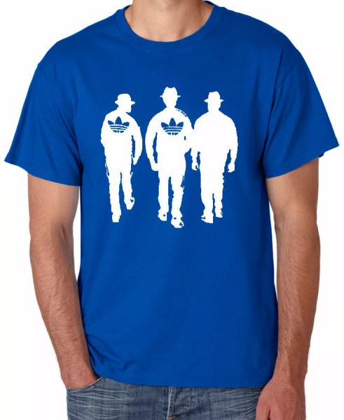 

rundmc 80s rap hip hop music t-shirt, White;black