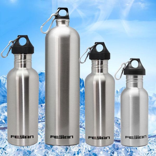 

water bottles 304 stainless steel sports 1800ml leak proof cap can hold ice cubes gym canteen tumbler bottle with lid